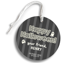 Load image into Gallery viewer, Sweet Hauntings Circle Gift Tag & Twine
