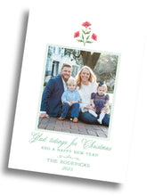 Load image into Gallery viewer, Floral Christmas Family Card