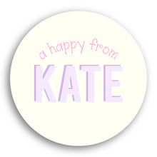 Load image into Gallery viewer, Happy Circle Gift Tag & Twine Bundle - Purple / Liberty