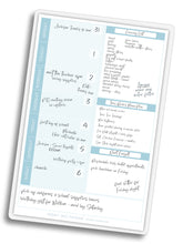 Load image into Gallery viewer, Magnetic Laminated Weekly Planner - Hunny Bee Blue
