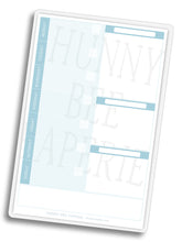 Load image into Gallery viewer, Magnetic Laminated Weekly Planner - Hunny Bee Blue