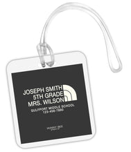 Load image into Gallery viewer, TNF Inspired Square Bag Tag