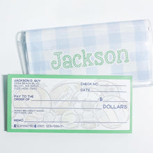 Load image into Gallery viewer, Kids Play Checks and Checkbook Holder Set
