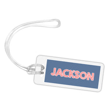 Load image into Gallery viewer, Sketch Mini Bag Tags - Navy / Red