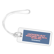 Load image into Gallery viewer, Sketch Mini Bag Tags - Navy / Red