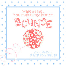 Load image into Gallery viewer, Heart Bounce Valentine Card - Heart