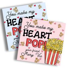 Load image into Gallery viewer, POPcorn Valentine Card