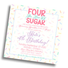Load image into Gallery viewer, Sprinkles Birthday Invitation