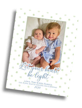 Load image into Gallery viewer, Let Your Heart be Light Christmas Family Card