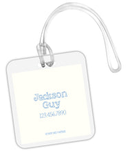 Load image into Gallery viewer, Monogram Square Bag Tag