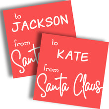 Load image into Gallery viewer, Official "From Santa" Gift Tag Stickers