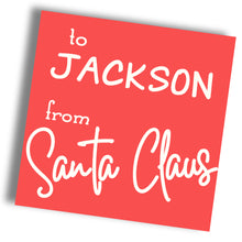 Load image into Gallery viewer, Official "From Santa" Gift Tag Stickers