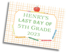 Load image into Gallery viewer, First/Last Day of School Sign: Crayon/Pencil - DIGITAL FILE