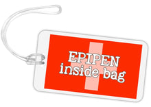 Load image into Gallery viewer, Epipen Allergy Bag Tag