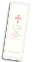 Load image into Gallery viewer, Cross Scripture Verse Bookmark - Pink