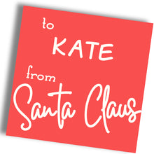 Load image into Gallery viewer, Official "From Santa" Gift Tag Stickers