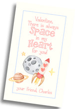Load image into Gallery viewer, Space Valentine Tag
