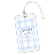 Load image into Gallery viewer, Gingham Bag Tag