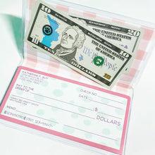 Load image into Gallery viewer, Kids Play Checks and Checkbook Holder Set