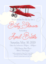 Load image into Gallery viewer, Vintage Airplane Invitation
