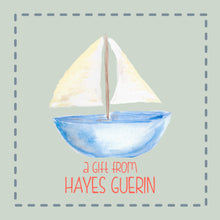 Load image into Gallery viewer, Sailboat Calling Card