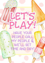 Load image into Gallery viewer, Ice Cream Play Date Card