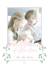 Load image into Gallery viewer, The Wonders of His Love Christmas Family Card