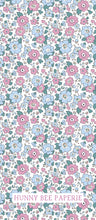 Load image into Gallery viewer, Liberty Floral Gift Tag - Mauve Blue