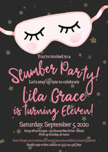 Load image into Gallery viewer, Slumber Party Birthday Invitation