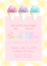 Load image into Gallery viewer, Sno-Ball Birthday Invitation