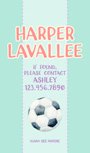 Load image into Gallery viewer, Soccer Bag Tag