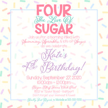 Load image into Gallery viewer, Sprinkles Birthday Invitation