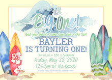 Load image into Gallery viewer, Surfer Birthday Invitation