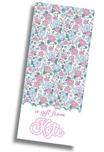 Load image into Gallery viewer, Liberty Floral Gift Tag - Mauve Blue