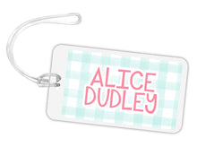 Load image into Gallery viewer, Gingham Bag Tag