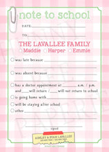 Load image into Gallery viewer, "Note to School" Notepad