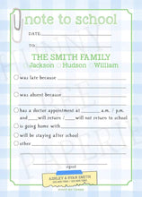 Load image into Gallery viewer, "Note to School" Notepad