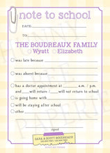 Load image into Gallery viewer, "Note to School" Notepad