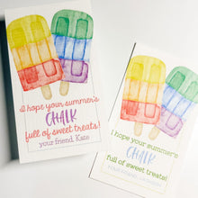 Load image into Gallery viewer, CHALK Full of Sweet Treats Summer Gift Tag - Pink