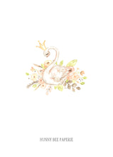Load image into Gallery viewer, Swan Birthday Invitation