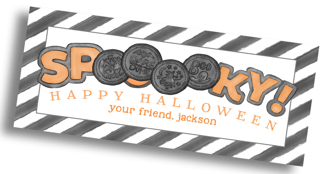 Oreo Spooooky Halloween Tag - Black Stripe