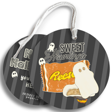 Load image into Gallery viewer, Sweet Hauntings Circle Gift Tag &amp; Twine
