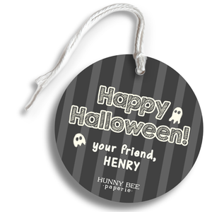 Sweet Hauntings Circle Gift Tag & Twine