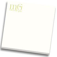 Load image into Gallery viewer, Monogram / Name Notepad - chartreuse
