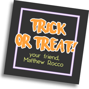 Trick or Treat Halloween Gift Tag
