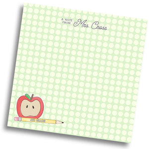 Teacher Apple Dot Notepad