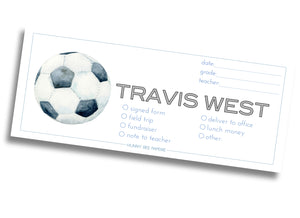 Soccer School Communication Envelope - boy