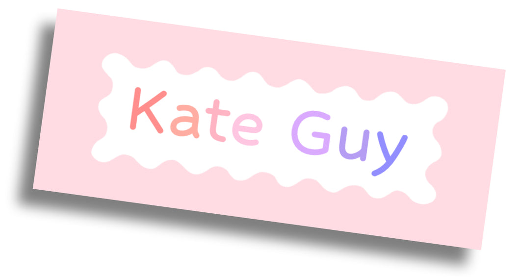 Water Resistant Labels - Pink Wavy Ombre