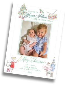 Sugar Plums Christmas Family Card