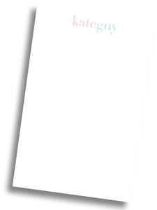 Oversized Colorblock Notepad - flamingo / ice blue
